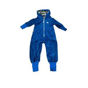 Alba Of Denmark Velour Jumper Blue Size 12-18 Months (86)